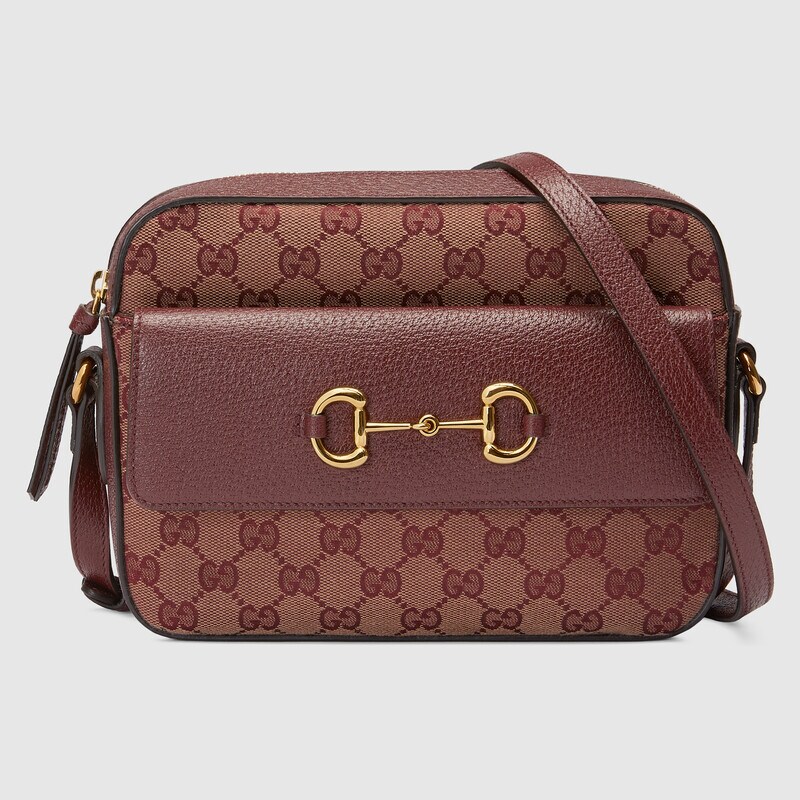 Gucci Horsebit 1955 Small Shoulder Bag 645454 Burgundy